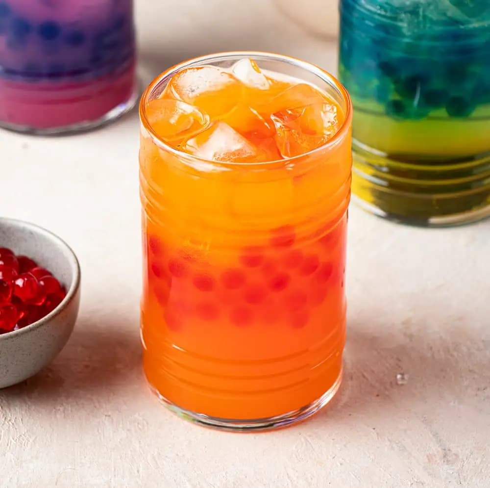 MANGO PORTAKAL ÇİLEK BUBBLE TEA